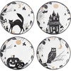 image:imageLenox Vintage Halloween LightUp Manor Figurine 825Inch Porcelain Haunted House Halloween Decor Indoor Pumpkins Ghost Fall Decor Spooky Table Decoration 1 Piece 3 AAA Batteries Not IncludedAccent Plates  Set of 4