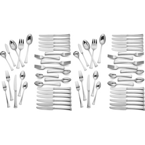 image:imageLenox 893677 Portola Black 20Piece Flatware Set1005 Lb Pack of 2