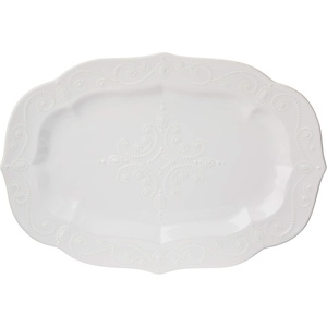 image:imageLenox French Perle White Tall Salt and Pepper Set Serving Platter  Large