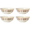 image:imageLenox 894967 Holiday Plaid 4Piece Mug Set Christmas Dinnerware HostingAllPurpose Bowls  Set of 4