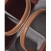 image:imageLenox Barware Genuine Leather amp Suede Wine Caddy Includes Leather Caddy Wood Tray Stainless Steel Bar Knife Stainless Steel Bottle Opener Wine Bag Brown 4 Pieces 925L x 825W x 925HInches