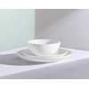image:imageLenox Dinnerware Set Studio 1414 Coupe 12Piece Set Service For 4 Bone China Material Dishwasher amp Microwave Safe Home And Kitchen Kitchen And Dining Plates And Bowls Sets White 12 Pieces