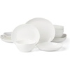 image:imageLenox Dinnerware Set Studio 1414 Curve 16Piece Set Service For 4 Bone China Material Dishwasher amp Microwave Safe Home And Kitchen Kitchen And Dining Plates And Bowls Sets White 16 PiecesCurve