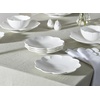 image:imageLenox Dinnerware Set Studio 1414 Curve 16Piece Set Service For 4 Bone China Material Dishwasher amp Microwave Safe Home And Kitchen Kitchen And Dining Plates And Bowls Sets White 16 PiecesScallop