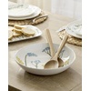 image:imageLenox Dinnerware Set Wildflowers Salad Bowl with Servers Set Service For 1 Dishwasher and Microwave Safe Stoneware Material Wooden Servers Mixing Bowl Kitchen and Dining White 3 Pieces