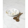 image:imageLenox Dinnerware Set Wildflowers Salad Bowl with Servers Set Service For 1 Dishwasher and Microwave Safe Stoneware Material Wooden Servers Mixing Bowl Kitchen and Dining White 3 Pieces