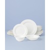 image:imageLenox Dinnerware Sets Studio 1414 Rimmed 16Piece Dinnerware Set Service For 4 Bone China Material Dishwasher Safe Microwave Safe Plates Bowls Plates And Bowls Dinner Dishes White 16 Piece