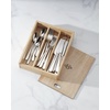image:imageLenox Silverware Set Studio 1414 Mirror 24Piece Sets With Caddy Service For 8 1810 Stainless Steel Flatware Cutlery Set Dishwasher Safe Utensils Knives Spoons And Forks Silver 25 Pieces