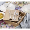 image:imageLenox Silverware Set Studio 1414 Mirror 24Piece Sets With Caddy Service For 8 1810 Stainless Steel Flatware Cutlery Set Dishwasher Safe Utensils Knives Spoons And Forks Silver 25 Pieces