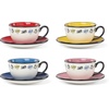 image:imageLenox Teacup Set Chef Snoopy Tea Cups And Saucers Sets Of 4 Service For 4 Porcelain Material Dishwasher And Microwave Safe Tea Set Mug Snoopy Design Assorted 8 Pieces 10 Ounce Capacity