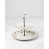 image:imageLenox Tiered Serving Tray Chef Snoopy Tiered Server Porcelain Material Hand Wash Only Serveware Set Cupcake Stand Cake Stand Dessert Table Display Set Serving Platter PlattersWhite 1 Piece