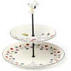 image:imageLenox Tiered Serving Tray Chef Snoopy Tiered Server Porcelain Material Hand Wash Only Serveware Set Cupcake Stand Cake Stand Dessert Table Display Set Serving Platter PlattersWhite 1 Piece