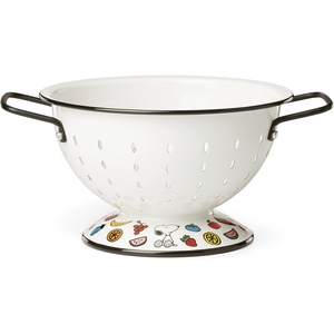 image:imageLenox Home And Kitchen Chef Snoopy Colander Enameled Stainless Steel Material Dishwasher Safe Colander For Kitchen Vegetable amp Pasta Strainer Sink Strainer Chef Snoopy Design White 1 Piece