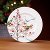 image:imageLenox 810174 Chirp Seasonal 9Inch Salad Plate 1Piece Service for 1 Luncheon Plate Christmas DinnerwareSeasonal SaladLunch Plate