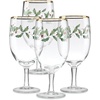 image:imageLenox 893570 Holiday Decal 4Piece Martini Glass Set Christmas Dinnerware Hosting1Iced Beverage Glasses  Set of 4