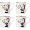 image:imageLenox 896326 Snoopy Christmas 12Piece Dessert Set Holiday Dinnerware
