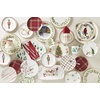 image:imageLenox 896685 Holiday Red Tartan Mugs Set of 4 Christmas Dinnerware Hosting Service For 4 35 x 325Inch Diameter 11 Fl OzAccent Plates  Set of 4