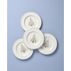 image:imageLenox 897868 Federal Platinum Tree Accent Plates Service For 4 Christmas Dishes Dinnerware Set HolidayIvory