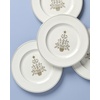 image:imageLenox 897868 Federal Platinum Tree Accent Plates Service For 4 Christmas Dishes Dinnerware Set HolidayIvory