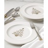 image:imageLenox 897868 Federal Platinum Tree Accent Plates Service For 4 Christmas Dishes Dinnerware Set HolidayIvory