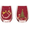 image:imageLenox 898093 Merry Grinchmas Tidbit Plates Service For 4 Assorted Christmas Dishes Dinnerware Set HolidayTumblers  Set of 4