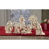 image:imageLenox Figurine 7Piece Mini Nativity Set Made Of Porcelain with 24K Gold Accent Christmas Decoration Christmas Decor Indoor Winter Decor for Home Table Decoration Ivory 7 Piece 4Inch HeightHolly