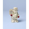 image:imageLenox Figurine Happy Holly Days North Pole Snowman LightUp Figurine Christmas Decorations Christmas Decor Indoor Snowman Design Ivory 1 Piece 775Inch Height 2 AAA Batteries Not IncludedFigurine