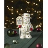 image:imageLenox Figurine Happy Holly Days North Pole Snowman LightUp Figurine Christmas Decorations Christmas Decor Indoor Snowman Design Ivory 1 Piece 775Inch Height 2 AAA Batteries Not IncludedFigurine