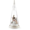image:imageLenox Figurine Merry amp Magical LightUp Snowman Figurine Porcelain Encased in Glass Christmas Decorations Christmas Decor Indoor Desk Decor 1Piece 115Inch Height 3 AA Batteries Not Included