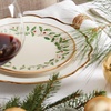 image:imageLenox Holiday 6Piece Dinner Plates Dinnerware Set Service For 6 Porcelain Dishwasher Safe Round Plates Set Holiday Red amp Green Perfect for Gatherings Christmas Dinnerware Ivory 6 PieceSaladDessert Plate