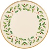 image:imageLenox Holiday 6Piece Dinner Plates Dinnerware Set Service For 6 Porcelain Dishwasher Safe Round Plates Set Holiday Red amp Green Perfect for Gatherings Christmas Dinnerware Ivory 6 PieceDinner Plates  Set of 4