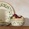 image:imageLenox Holiday 6Piece Dinner Plates Dinnerware Set Service For 6 Porcelain Dishwasher Safe Round Plates Set Holiday Red amp Green Perfect for Gatherings Christmas Dinnerware Ivory 6 Piece18Piece Dinnerware Set