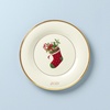 image:imageLenox Holiday 6Piece Dinner Plates Dinnerware Set Service For 6 Porcelain Dishwasher Safe Round Plates Set Holiday Red amp Green Perfect for Gatherings Christmas Dinnerware Ivory 6 PieceAccent Plate