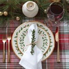 image:imageLenox Holiday 6Piece Dinner Plates Dinnerware Set Service For 6 Porcelain Dishwasher Safe Round Plates Set Holiday Red amp Green Perfect for Gatherings Christmas Dinnerware Ivory 6 Piece3Piece Placesetting