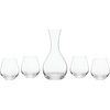 image:imageLenox 869168 Tuscany Classics Contemporary PitcherDecanter With 4 Stemless Wine Glasses