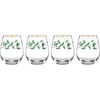 image:imageLenox 893570 Holiday Decal 4Piece Martini Glass Set Christmas Dinnerware HostingStemless Wine Glasses  Set of 4