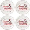 image:imageLenox 896321 Snoopy Christmas Accent Plates Set of 4 Holiday Dinnerware