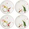 image:imageLenox 896340 Merry Grinchmas Salt amp Pepper Set 2Piece Green Christmas amp Holiday HostingAccent Plates  Set of 4