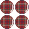 image:imageLenox 896685 Holiday Red Tartan Mugs Set of 4 Christmas Dinnerware Hosting Service For 4 35 x 325Inch Diameter 11 Fl OzAccent Plates  Set of 4