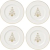 Christmas Accent Plates  Set of 4