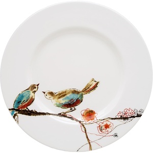 image:imageLenox 810174 Chirp Seasonal 9Inch Salad Plate 1Piece Service for 1 Luncheon Plate Christmas DinnerwareSaladLunch Plate