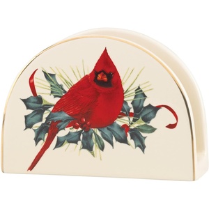 image:imageLenox 835220 Winter Greetings 6Piece Salad Plates Christmas Dinnerware Set Holiday HostingNapkin Holder