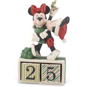 image:imageLenox 859019 Disneys Mickey amp Minnie Countdown Figurine by Christmas Decorations Indoor Decor