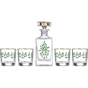 image:imageLenox 893570 Holiday Decal 4Piece Martini Glass Set Christmas Dinnerware Hosting5Piece Glassware Set