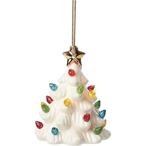 image:imageLenox 893624 Treasured Traditions Holiday Red Bulbs Lit Tree Christmas DecorLit Tree