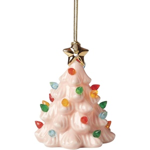 image:imageLenox 893624 Treasured Traditions Holiday Red Bulbs Lit Tree Christmas DecorPink Lit Tree