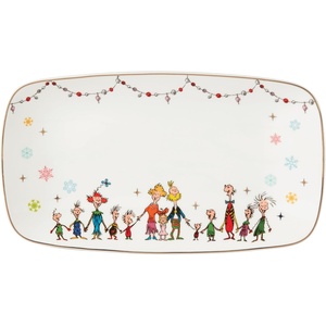 image:imageLenox 896340 Merry Grinchmas Salt amp Pepper Set 2Piece Green Christmas amp Holiday HostingHors DOeuvre Tray
