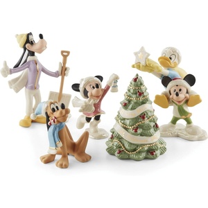 image:imageLenox 897079 Disney Winter Fun 5Piece Figurine Set Christmas amp Holiday DecorFigurine