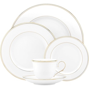image:imageLenox 897867 Federal Gold Tree Accent Plates Service For 4 Christmas Dishes Dinnerware Set Holiday5Piece Place Setting
