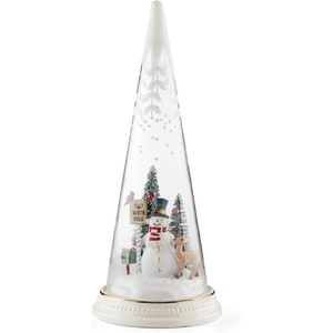 image:imageLenox Figurine Merry amp Magical LightUp Snowman Figurine Porcelain Encased in Glass Christmas Decorations Christmas Decor Indoor Desk Decor 1Piece 115Inch Height 3 AA Batteries Not Included